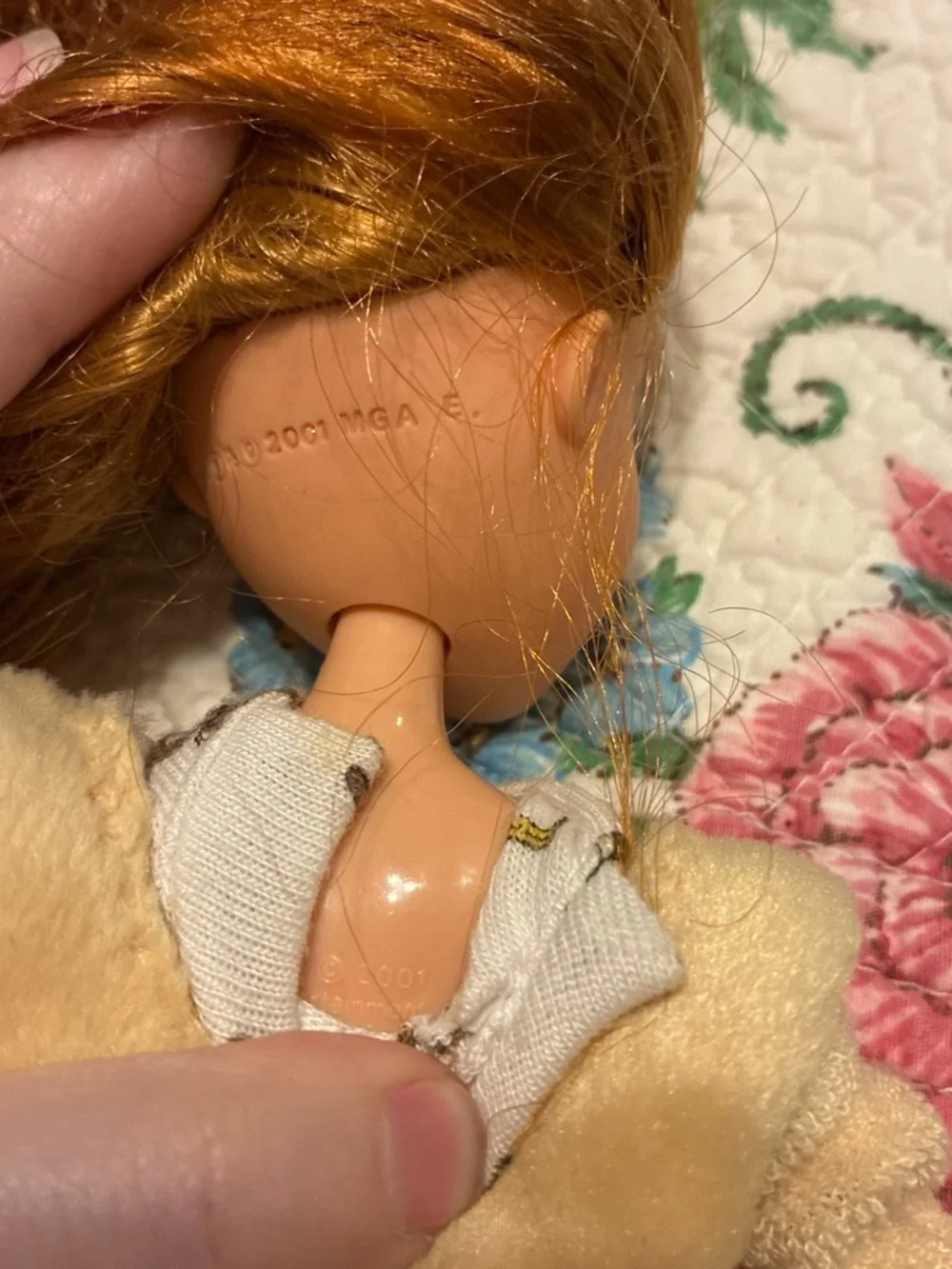 2003 Bratz Slumber Party Meygan doll and monkey plush pet